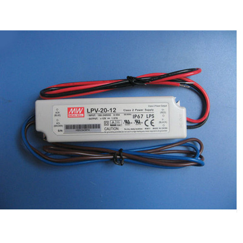  MeanWell LED Power supply LPV-20-12 UL Component Waterproof 20W Driver Transform
