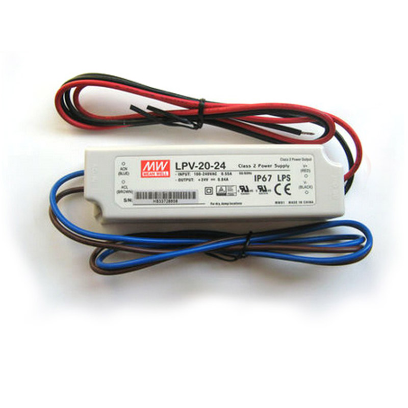  MeanWell LED Power supply LPV-20-24 UL Component Waterproof 20W Driver Transform