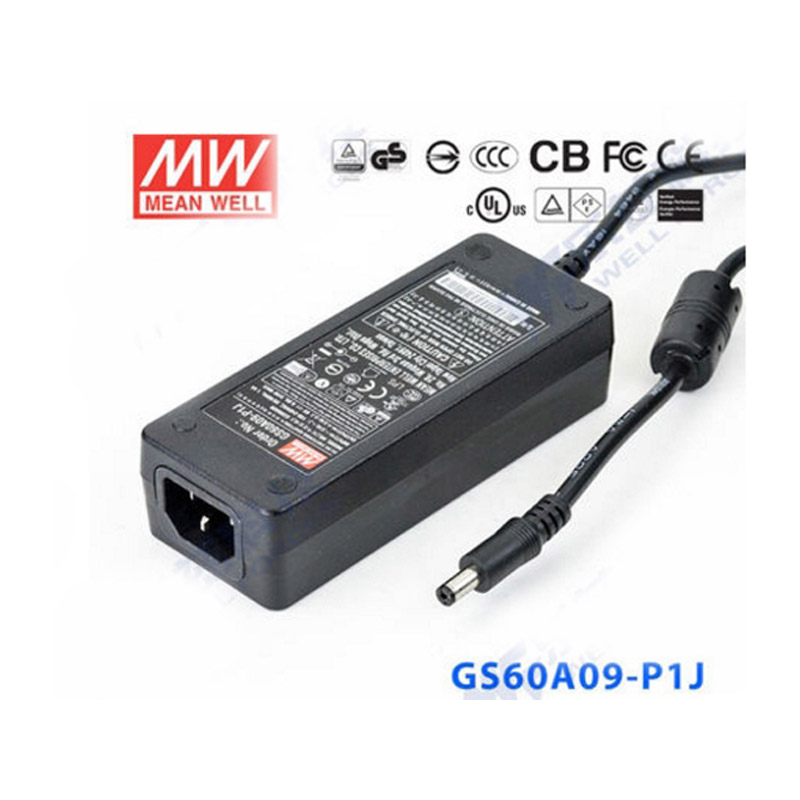 MEAN WELL GS60A09-P1J 9V 6A AC to DC Switching Power Supply