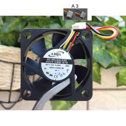 AD0412MB-G7B 4-Wire A3-Plug PWM Cooling Fan 4-Pin DC12V 0.09A 0.96W 4800RPM 5.000CFM 0.078 IN H2O