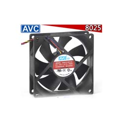 AVC 8025 8cm 4-Pin/Wire CPU Cooler Case Fan DA07015R12U-P064