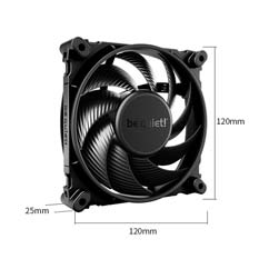 Be Quiet! SILENT WINGS 4 120mm High Speed 2500 rpm PWM Case Fan Black With 5-year warranty