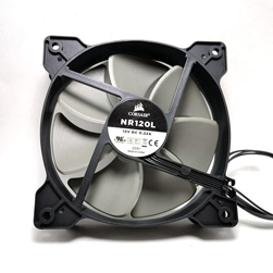 Corsair NR120L 4-Pin 120mm PWM Maglev Ultra Silent CPU Chassis Fan With CORSAIR AirGuide Technology 