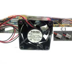 NMB-MAT 2410RL-05W-B60 6025 24V 0.12A 6cm Fan 2-Wire C1-Plug
