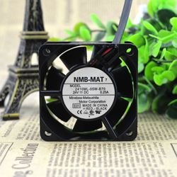 NMB-MAT 6025 24V 0.25A 2410ML-05W-B70 6CM Double-ball Frequency Converter Cooling Fan