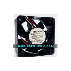 NMB-MAT 2410RL-04W-B79 6025 12V 0.35A 6CM Double-Ball Bearing Fan Server Cooling Fan 3-Wire