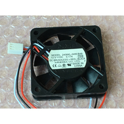 3-Wire NMB-MAT 6015 6CM 12V Server Fan Industrial Computer Power Supply CPU Cooling Fan 2406KL-04W-B