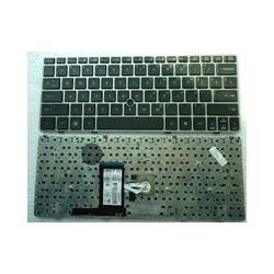 Black 651390-001 Keyboard for HP Elitebook 2560P With Frame