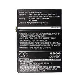 11500mAh 42.55Wh 616-0586 616-0604 969TA110H A1389 616-0593 969TA103H Replacement Laptop Battery for