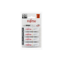 4 x FUJITSU High Capacity Size 5th Rechargeable Battery 4pc-Pack FDK HR-3UTC(4B) HR-3UTC 1.2V 1900mA