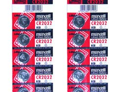 10 x Maxell CR2032 Button Batteries Lithium 3V Made in Japan with 5-year Warranty