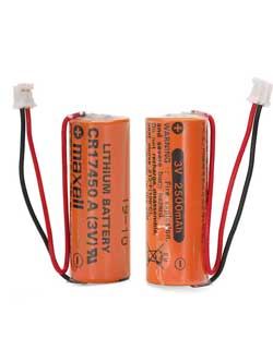 2 x MAXELLL 3V CR17450A LITHIUM 2500MAH PLC Battery