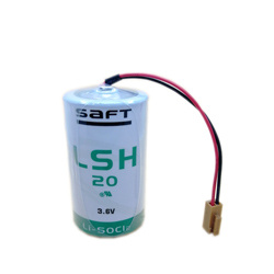 Brand New SAFT LSH20 (D) 3.6V 13Ah Li-Socl2 Battery With 2-pin Connector Made in France